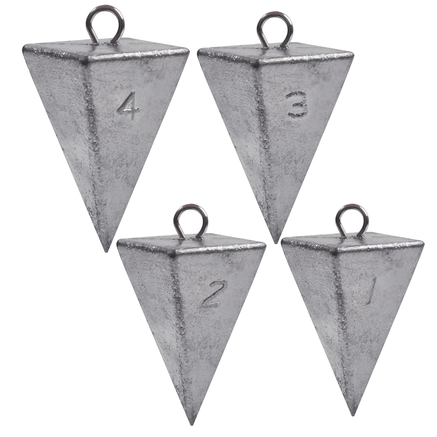Pyramid Sinkers Fishing Weights Saltwater Pyramid Weights for Surf Fishing Gear Tackle 1oz 2oz 3oz 4oz