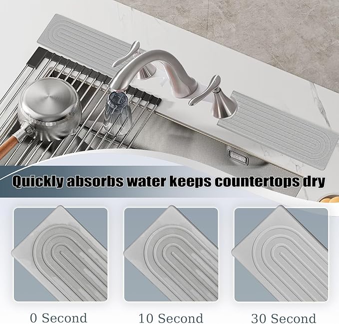 Stargaz Faucet Mat For Kitchen Sink，Sink stone quick dry around faucet