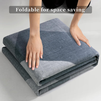 SERISSA Modern Abstract Gray Rug for Living Room, 8'x10' Machine Washable Soft Area Rug Non-Slip Rug, Low-Pile Contemporary Indoor Dining Floor Carpet for Bedroom Office Under Table Home Decor
