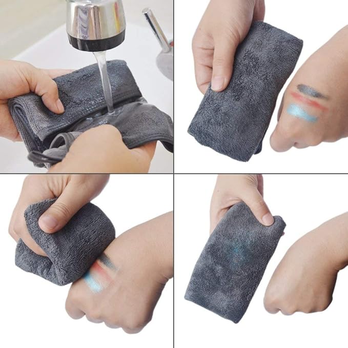 SUNLAND Microfiber Face Makeup Remover Cloths Reusable Facial Cleaning Towel