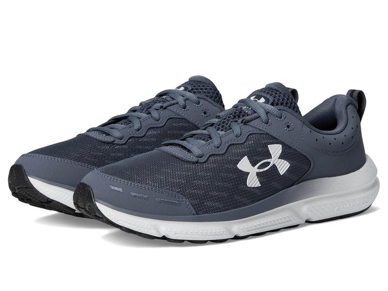 Under Armour Men's Charged Assert 10 Shoes, Downpour Gray/Downpour Gray/Halo Gray, 9