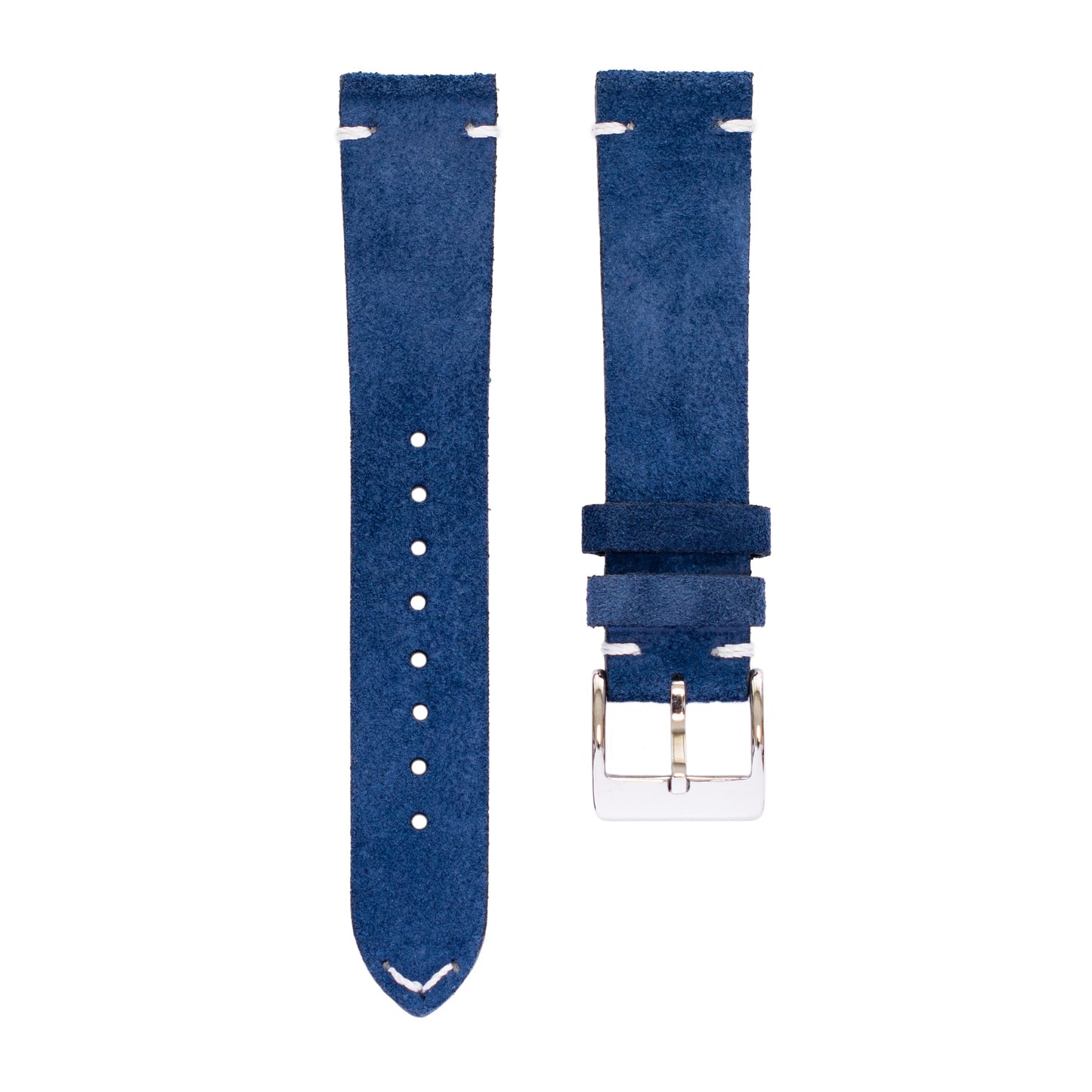 BARAK WATCHES Quick Release Suede Leather Watch Straps – Soft Genuine Leather Band – 20mm 22mm – Replacement Watch Band for Men & Women – Multiple Colors Available (Blue, 20mm)