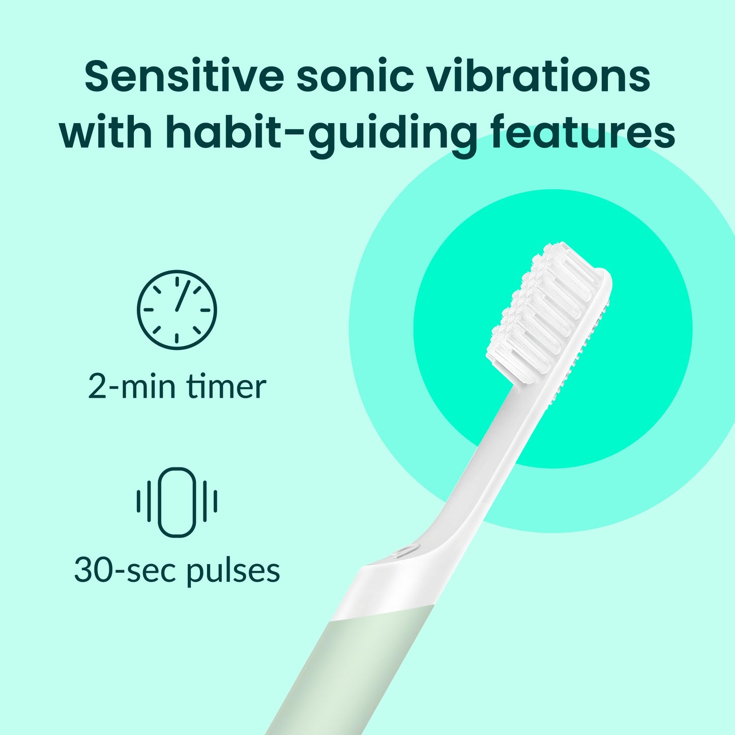 Quip Sonic Electric Toothbrush for Adults - Time Travel & Soft Bristles with Travel Case & Replacement Brush Head - 3 Month Battery Life, Plastic Handle - Magenta