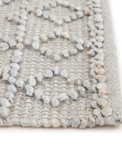Rugs.com - Larsa Jute Rug – 6 Ft Runner Gray Hand Woven Jute Runner Eco-Friendly Texture for Hallways, Kitchens, and Entryways