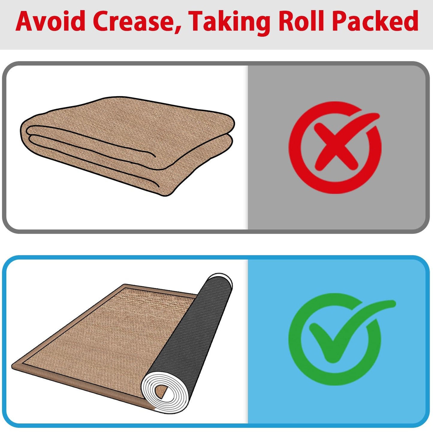 20ft Natural Jute Hallway Runner Rug Non Slip Washable, Rubber Backed Long Khaki Indoor Entryway Runner, Absorbent Kitchen Carpet Sink Rug