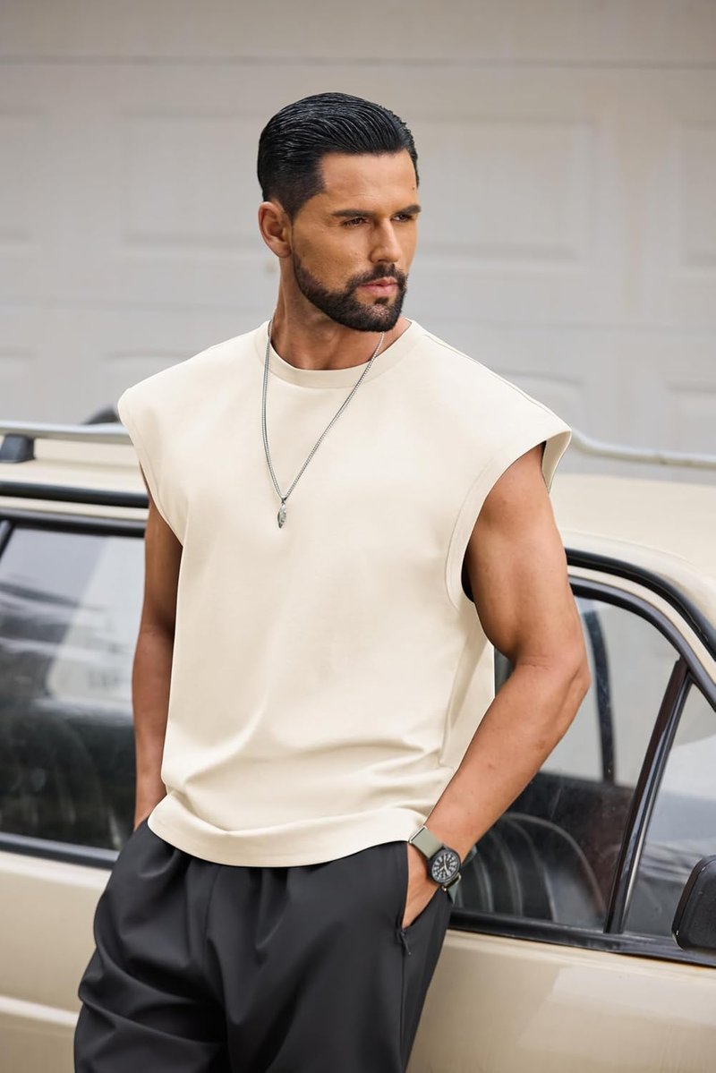 Mens Workout Tank Tops - Casual Sleeveless Gym Tee Shirt for Basketball | Loose Fit, Summer Style
