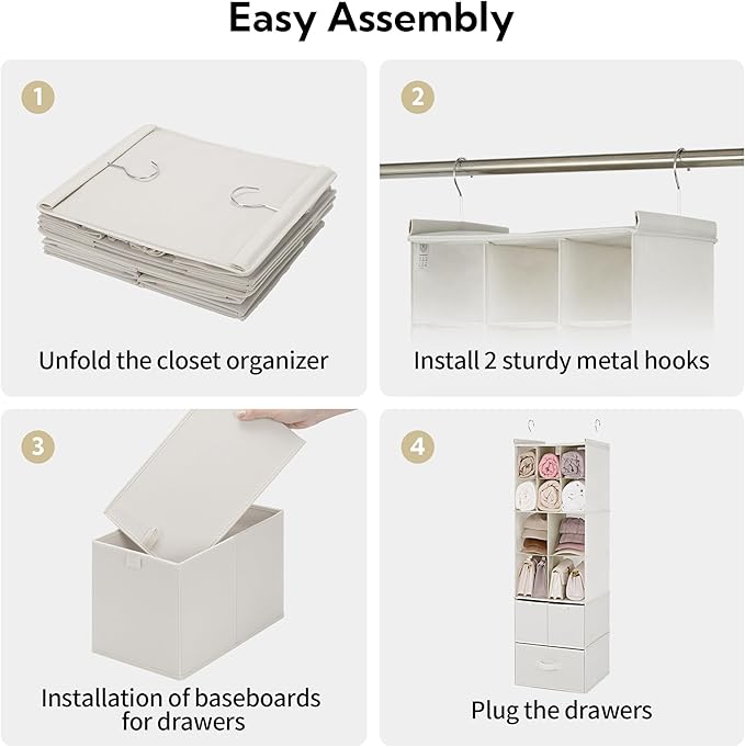 GRANNY SAYS Hanging Closet Organizer