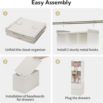 GRANNY SAYS Hanging Closet Organizer