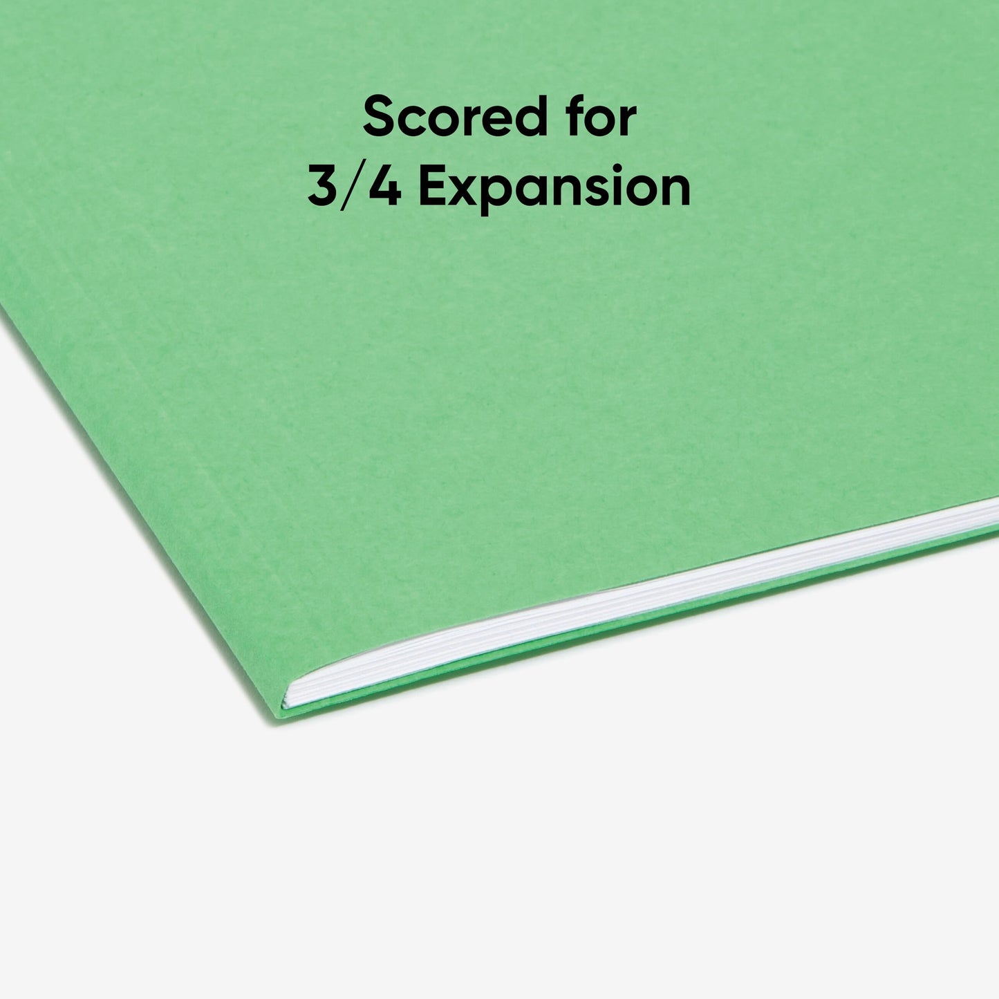 Smead FasTab Hanging File Folder, 1/3-Cut Built-in Tab, Letter Size, Green, 20 Count (64098)
