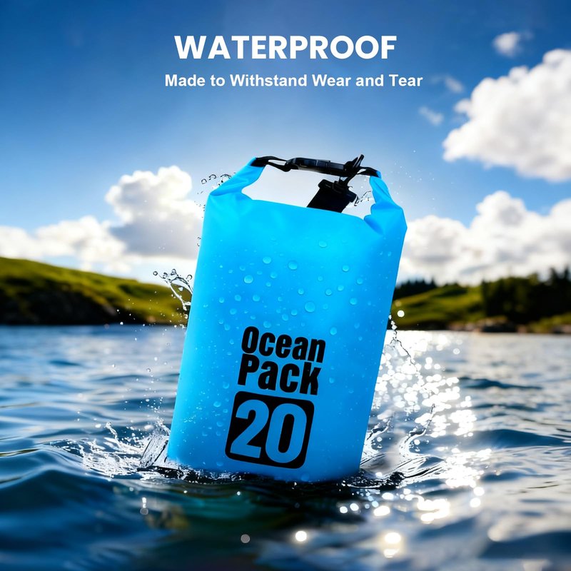 eutopic Waterproof Dry Bag – Roll Top Dry Storage Bag Backpack for Women & Men, Perfect for Kayaking, Boating, Swimming, Camping, Hiking, Backpacking & Beach (20L)