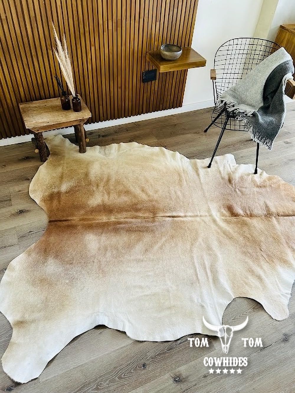 Cowhides Butter Blonde Cowhide Rug 7x6