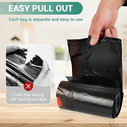 SWIHELP Drawstring Trash Bags 280 Counts 4 Gallon Garbage Bags 15 Liters