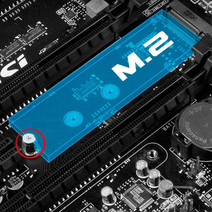 M.2 SSD Mounting Screws Kit for MSI Motherboards (8pcs)