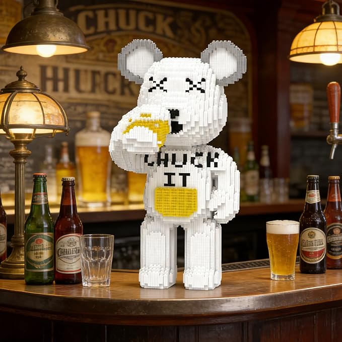Beer Bear Building Blocks (8235 PCS) Creative Animal Brick Set for Kids &amp Adults Micro Building Blocks Teddy Blocks Children Toys for Christmas Halloween Anniversary