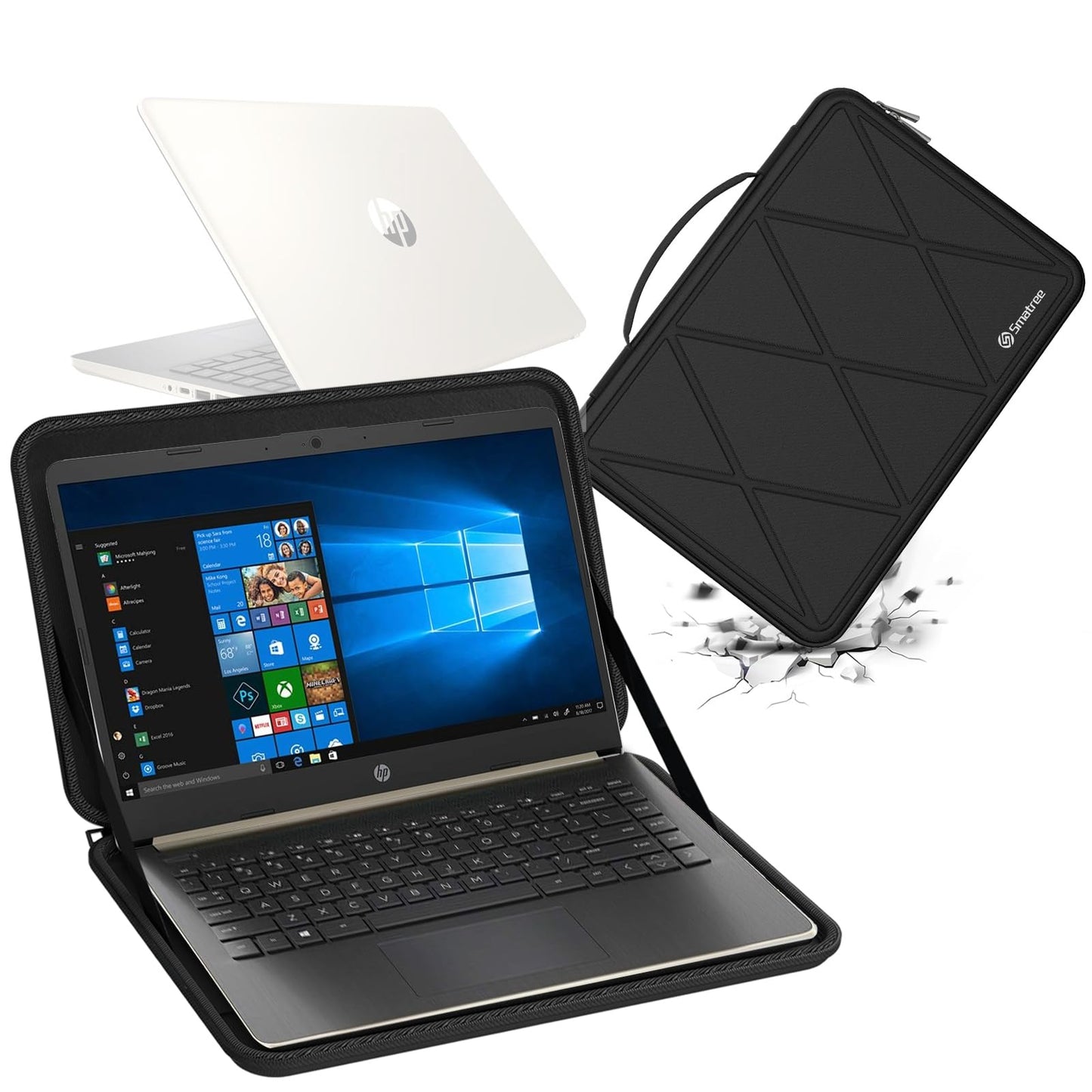 Smatree Hard EVA Protective Sleeve Case Compatible for 14 inch HP Laptop 14-dq0040nr/14t-dq300/14t-dq500/14-fq2097nr, Stream 14, HP 240 G8 Laptop (X8252)