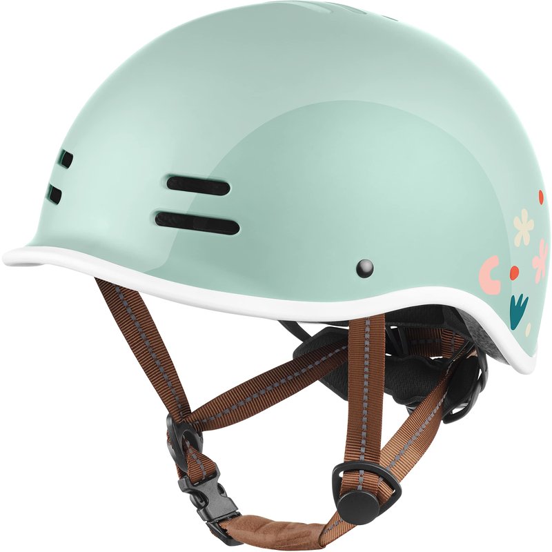Retrospec Remi Kids Bike Helmet with Built-in Sun Visor - Adjustable Youth & Toddler Safety Gear for Cycling, Skating & Scooters - 11 Air Vents, Washable Padding & Reflective Straps