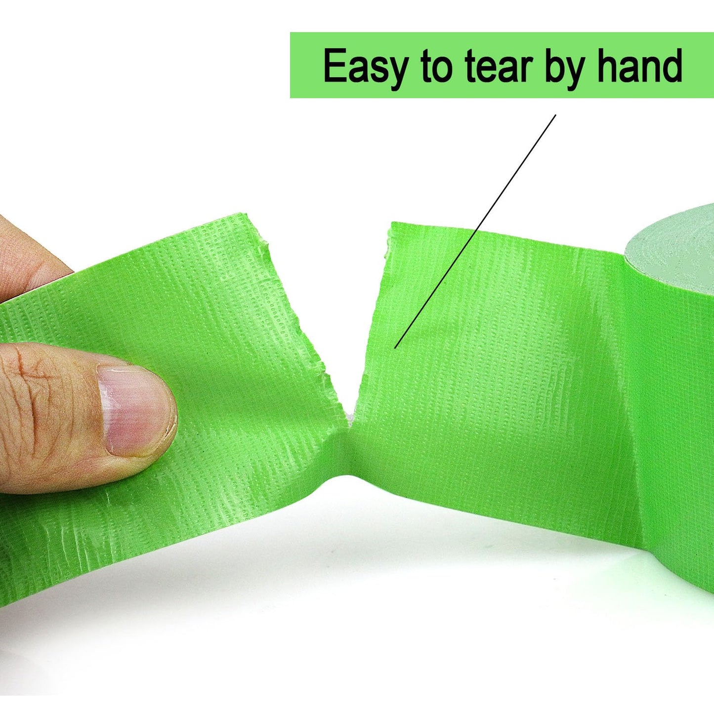 BOMEI PACK Green Duct Tape, Heavy Duty Strong Industrial Grade Color Duct Tape 9.0 mil x 1.88inch x 30yds for Packing and Repairing