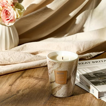M&SENSE NoirAir Scented Candles for Home, Lead-Free Wick Highly Scented Jar Candles, 14.1 Oz 80 Hours Lasting Burning Candles Gifts for Women, Relaxing Aromatherapy Candle for Stress Relief