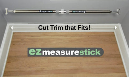 Extendable Measuring Stick Tool | Pinch Stick for Woodworking | No Numbers, No Mistakes | Carpentry, Woodworking, Hobbies, and Remodeling Projects.
