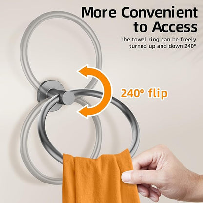 Towel Ring 2Pack, SUS304 Stainless Steel Hand Towel Holder