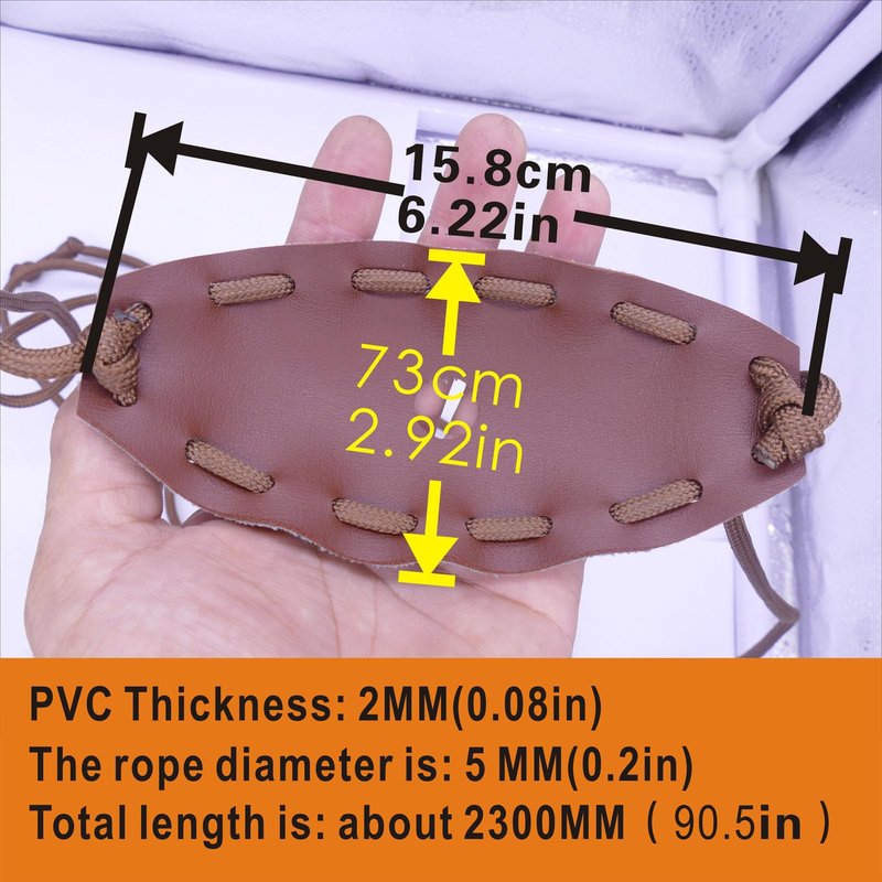 Shepherd Sling Rock Sling Weapon Handmade Leather Throwing Sling Old-Fashioned Slingshot Rock Sling Riprap