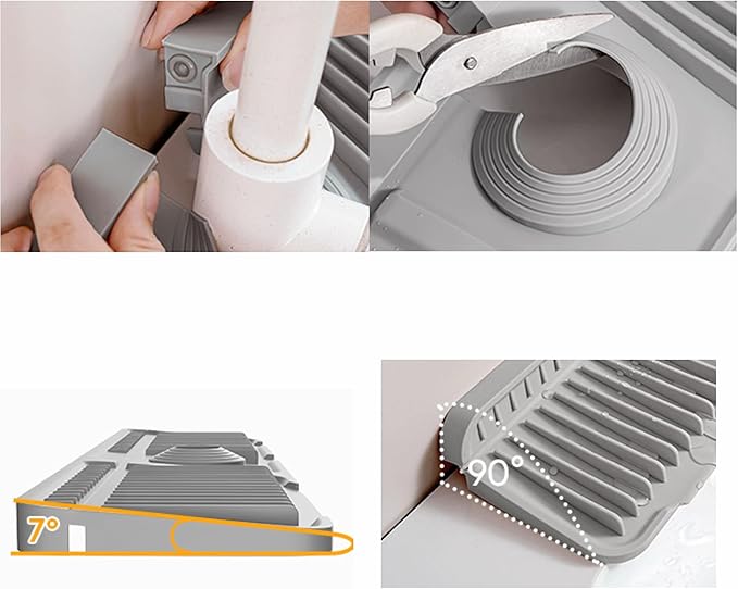 24'' Folding Faucet Mat for Kitchen Sink Splash Guard Kitchen Sink Faucet Mat