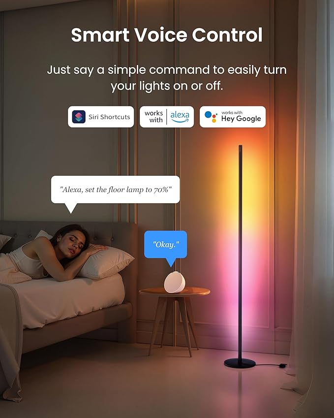 SwitchBot Floor Lamp with Matter (RGBICWW-New Version)