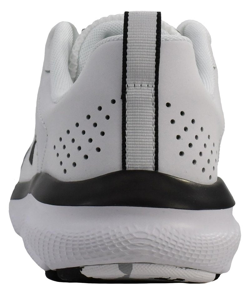 Under Armour Mens Charged Assert 9 Marble Running Shoe, White(101 Black, 8 US