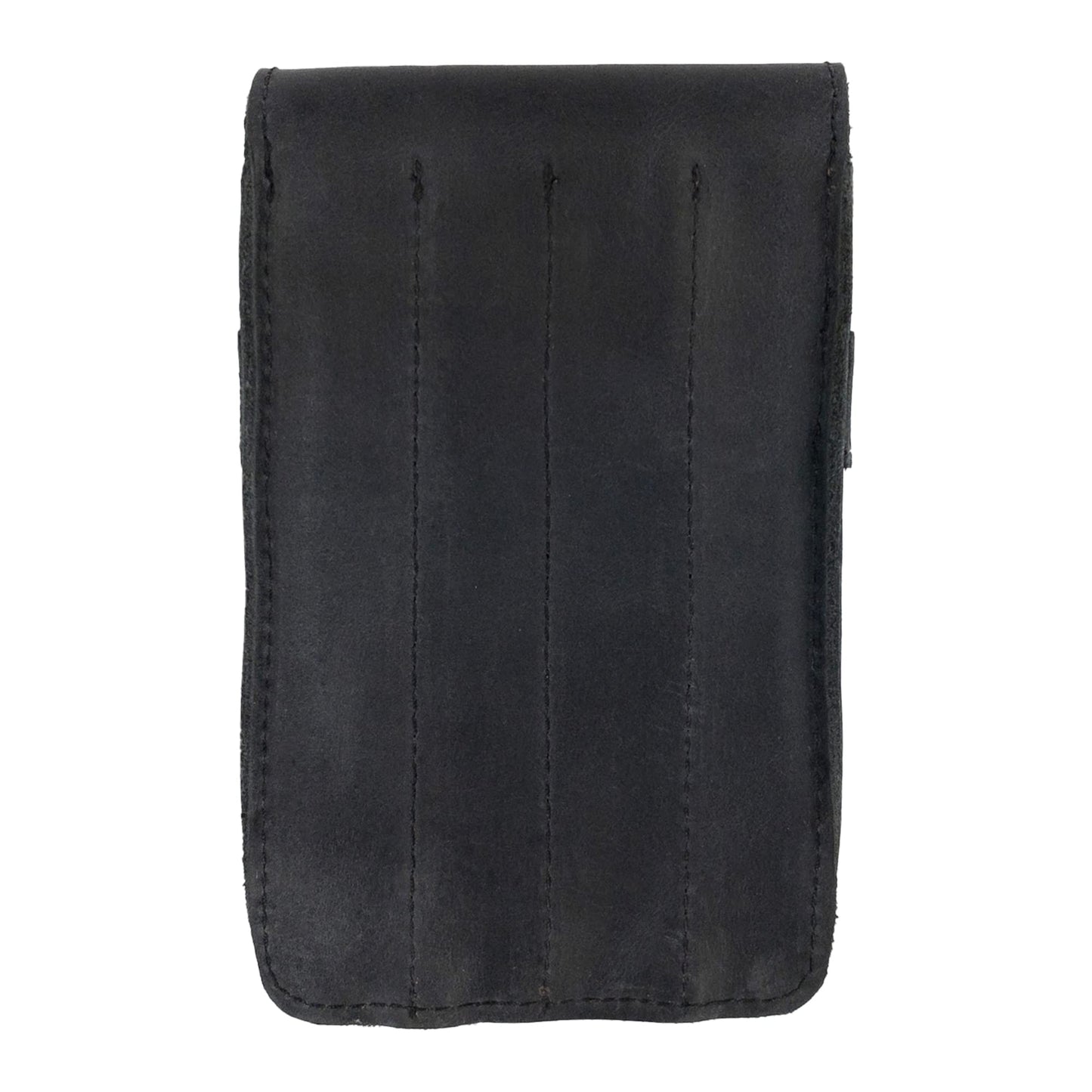Leather Worx, Pen Holder, Pencil Case, Minimalist Style Holder, Classic Storage, Full Grain Leather, Handmade, Charcoal Black