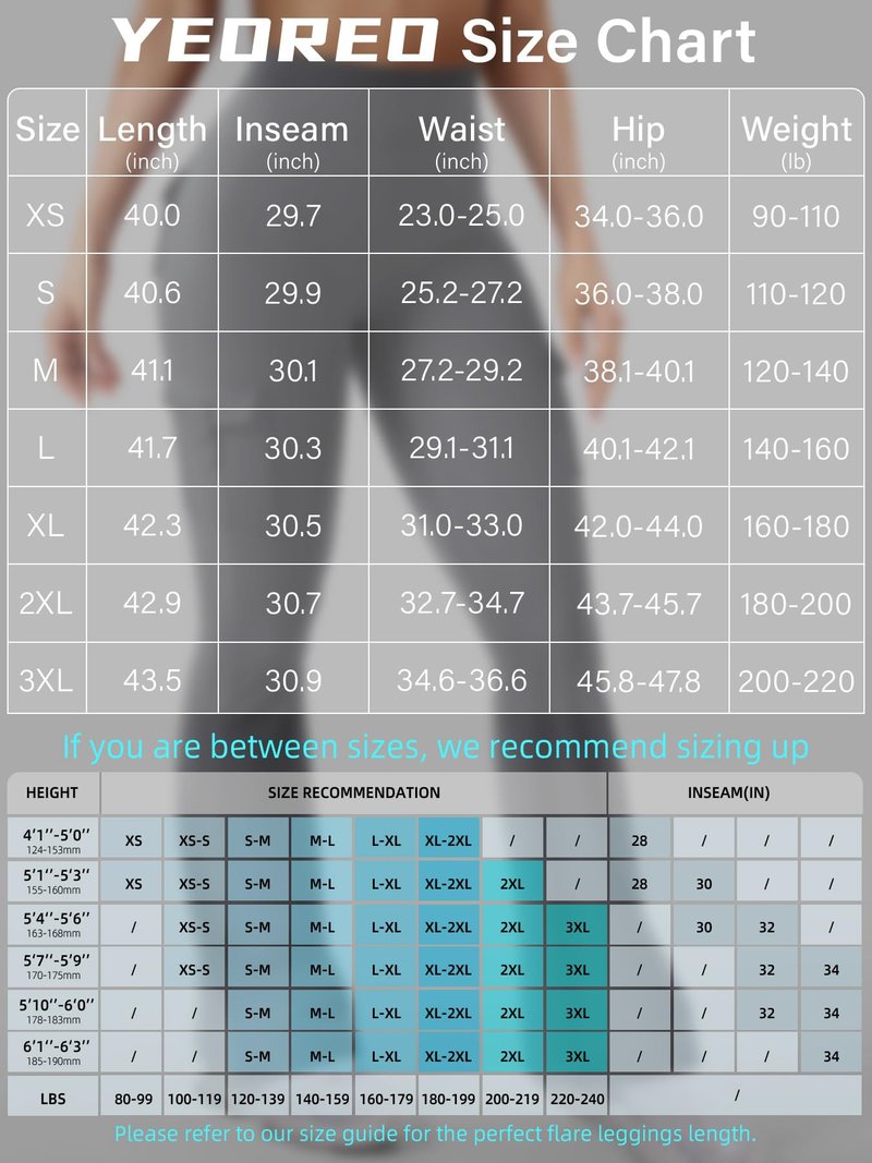 YEOREO CoreFlex Women Workout Flare Leggings with Pockets Hidden Scrunch High Waisted Cargo Gym Yoga No Front Seam Leggings Grey XS