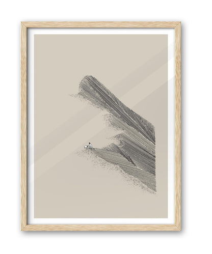 iHery Natural OAK Wood Jesus and Peter Walk on Water Framed Wall Art, 12x16 in Modern Sketch Bible Verses Canvas Art Decor, Beige Logs Boho Scripture 1Pack for Living Room Bedroom