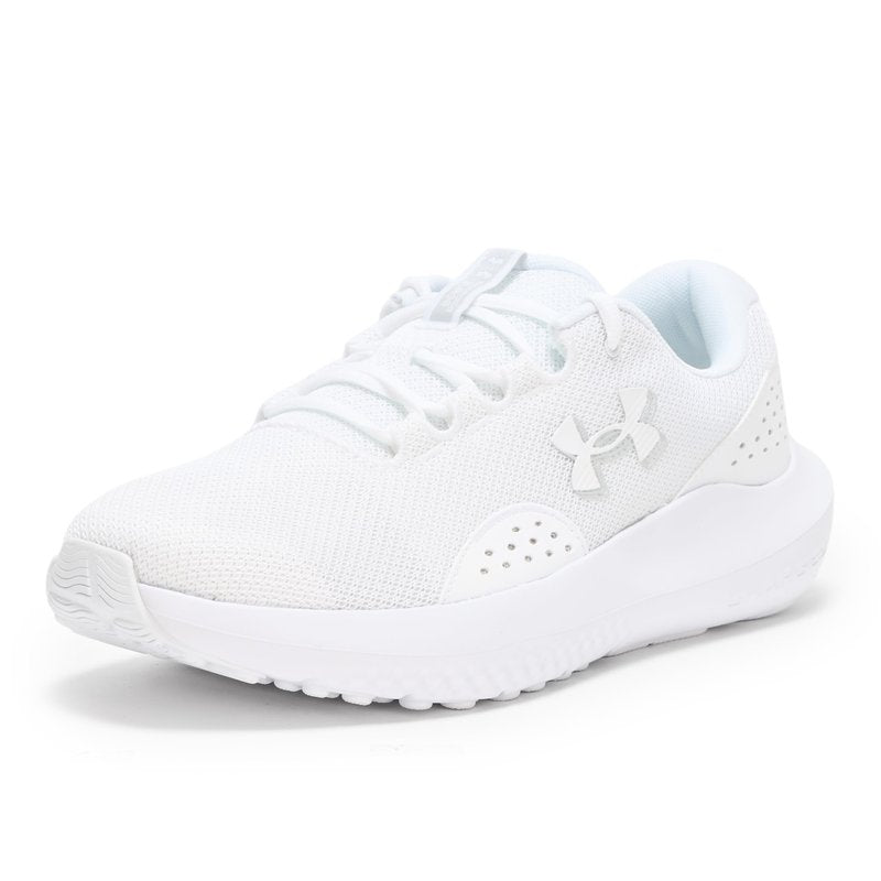 Under Armour Men's Charged Surge 4, (101) White/White/White, 6, US