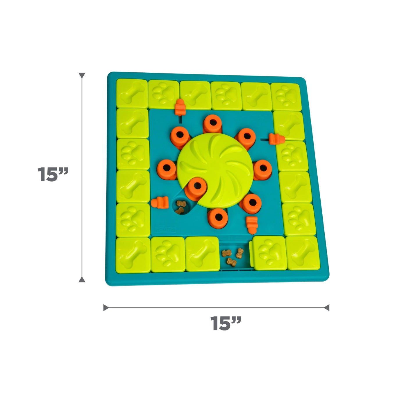 Outward Hound by Nina Ottosson Multipuzzle Level 4 Expert Dog Treat Puzzle for Enrichment, Blue