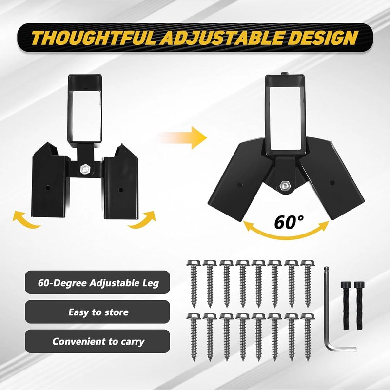 Heavy Duty 2x4 Target Stand Brackets - Adjustable Steel Hanger for A-Frame Swing Sets | 2 Pcs