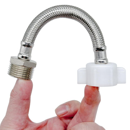 OBQSNS 6 Inches Hose Extension- 7/8 Male to 7/8 Female Ballcock,Connector to Toilet Tank,Stops Leaks & Fits Bidet Sprayer/Tank Adapter,Compatible With TOTO Series Washlet