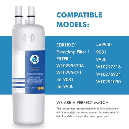 Replacement for EDR1RXD1, W10295370A, WHR1RXD1, Compatible with Kenmore 46-9081, 9081, 46-9930, 9930, P4RFWB, P8RFWB2L, W10276924, W10291030-3 Packs