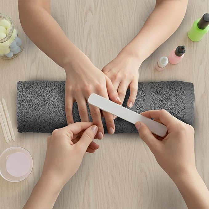 Hand Towels Grey Economy Salon Towels