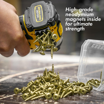 Simon Tools Magnetic Bit Holder for Impact Drivers and Drills - Super Strong Adhesive - Drill Accessory Compatible With Most Drills Brands like Dewalt, Makita, Klein, Bosch and Milwaukee Bit Holder