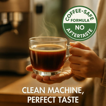 Coffee Machine Descaler - 10 Uses - Keurig Descaling Solution - Universal Descaler for Keurig, Nespresso, Delonghi, Breville, Ninja and All Single Use Coffee and Espresso Machines - Made in USA