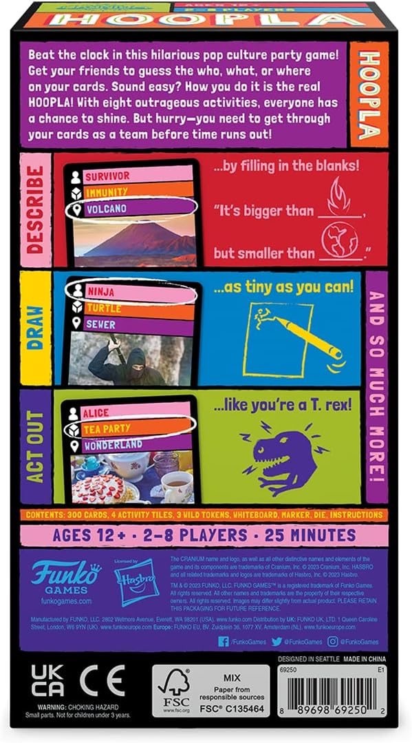 Funko Cranium Hoopla Party Game for 2-8+ Players Ages 12 and Up