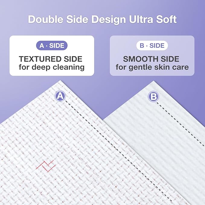 Disposable Face Towels, Biodegradable Soft & Skin Friendly Face Towelettes