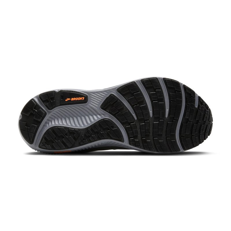 Brooks Men’s Ghost 17 GTX Waterproof Supportive Running & Walking Shoe - Smoke/Primer Grey/Orange - 8.5 Medium
