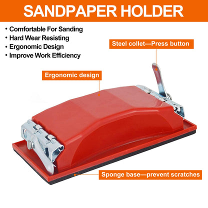 VRKET Wet & Dry Sandpaper Set, 42 Sheets of 120 to 3000 grit Sandpaper with Sanding Block Sander,for Wood Furniture Finishing Metal Automotive Sanding Polishing