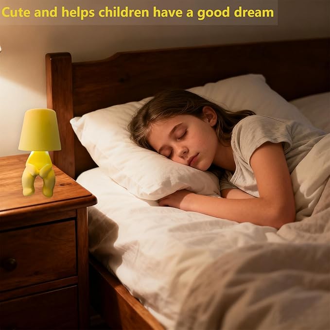 Modern Creative Design Table Lamp for Youth: Rechargeable Cute Light for Kids Child Teen -Bedside Lamps for Nightstand- Gift for Birthday Christmas Halloween Easter， 3-Color Dimmable.