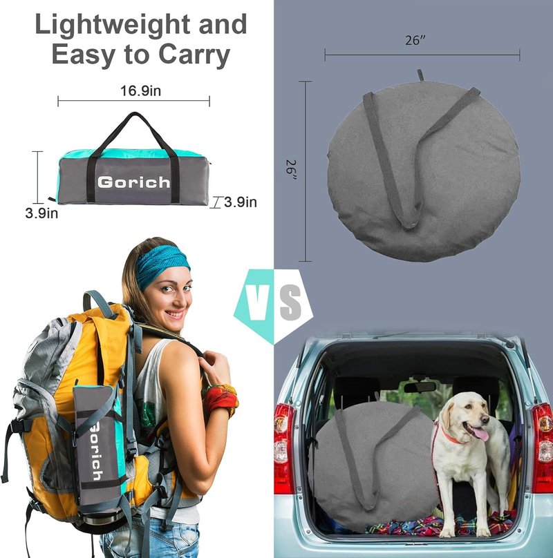 Beach Tent Sun Shelter for 3-10 People | UPF 50+ UV Protection, Lightweight & Easy Setup