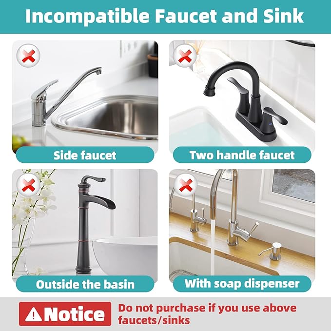 PoYang 4 Pack Faucet Mat for Kitchen Sink Splash Guard Short: Super Absorbent