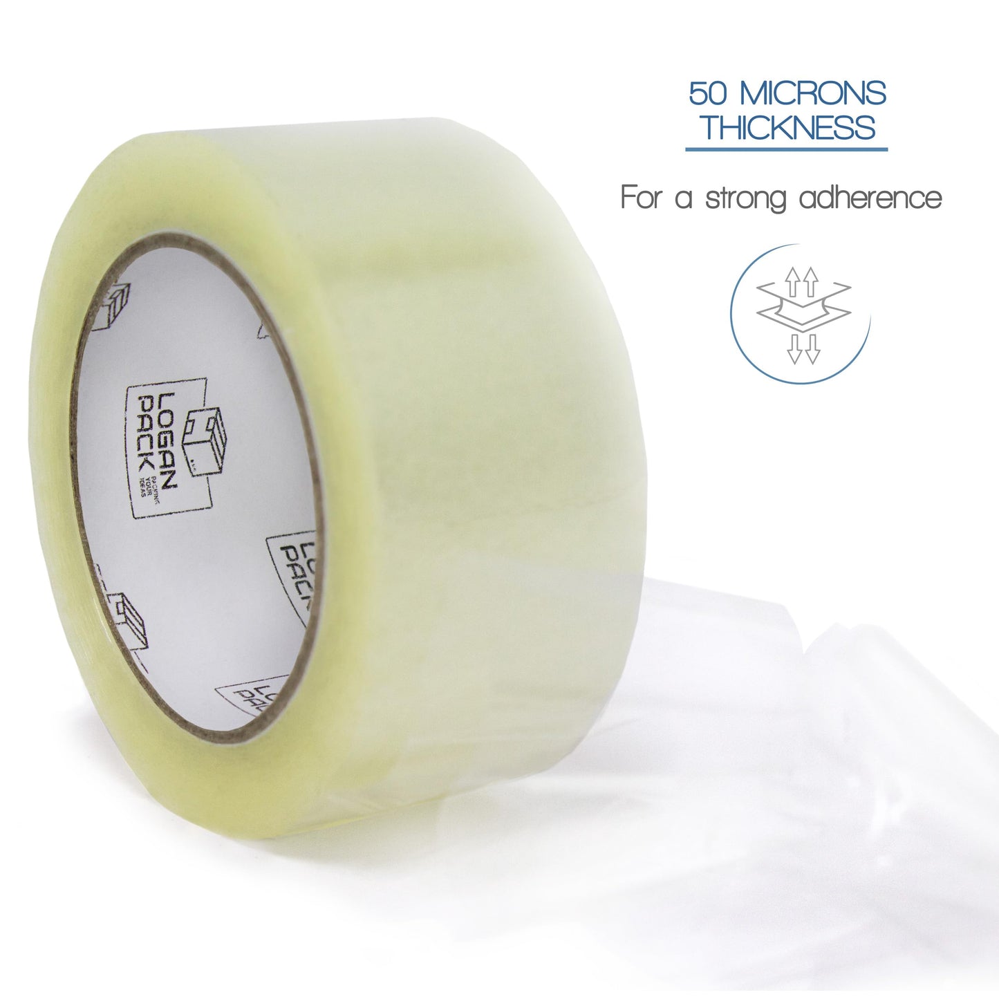 Logan Pack Clear Packing Tape, 36 Rolls Heavy Duty Packaging Tape for Shipping Packaging Moving Sealing, Thicker Clear Packing Tape, 1.88 inches Wide, 110 Yards Per Roll, 3960 Total Yards