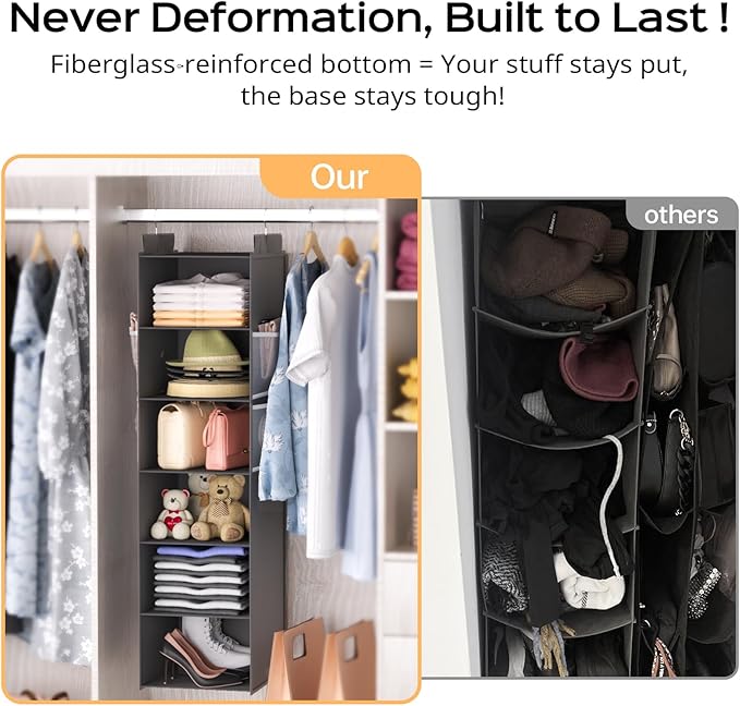 Extra Deep Hanging Closet Organizer