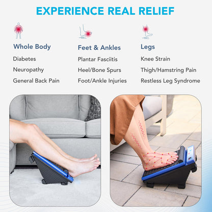 MedMassager Foot Massager Classic | Deep Tissue Massage Therapy, at-Home Massager, Dual Speed, Portable & Compact, Fast Relief from Neuropathy, Improves Blood Circulation MMF08