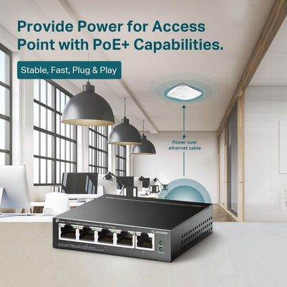 TP-Link TL-SG1428PE 24 Port Gigabit PoE Switch Easy Smart Managed 24 PoE+ Port @250W w/ 2 UL Gigabit Ports + 2 SFP Slots PoE Auto Recovery QoS, Vlan, IGMP & LAG